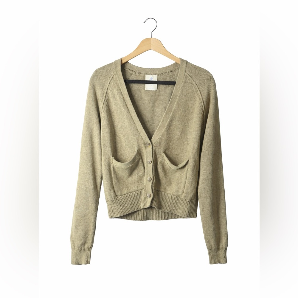 Aerie Grandpa Cardigan Sweater NWT Small Soft Cozy Neutral Coastal Grandma